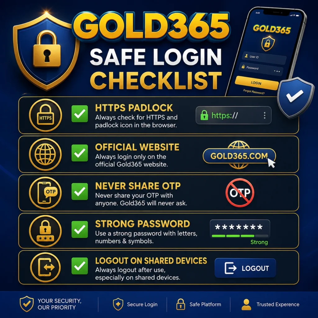 Gold365 Safe Login For User